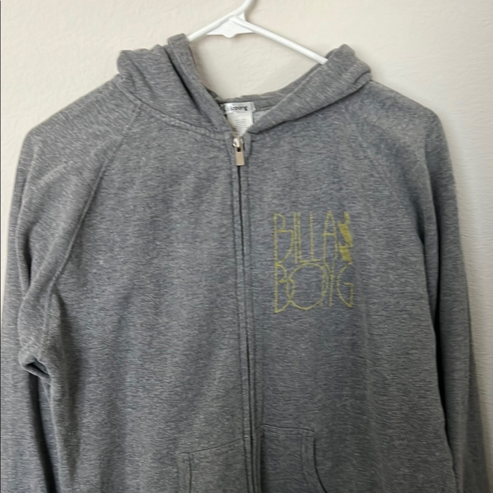 Billabong Gray Heather Zip-Up Hoodie Jacket